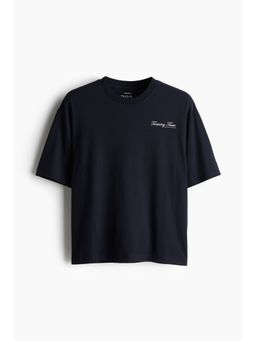 H&M - Men Black Boxy-Style Sports T-Shirt With Drymove