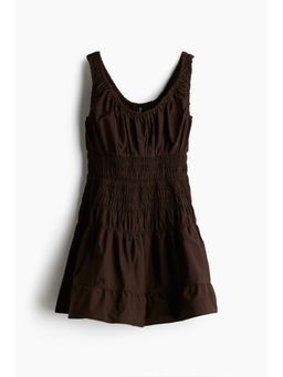H&M - Women Brown Smocked Dress