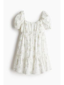 H&M - Women White Frill-Trimmed Dress