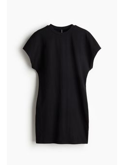 H&M - Women Black Short-Sleeved Jersey Dress
