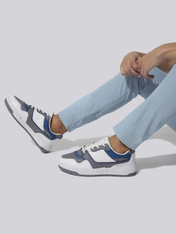 Neeman's - The Sneakpops Casual Grey & White Sneakers