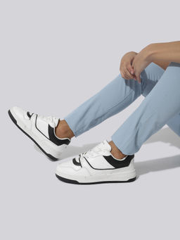 Neeman's - The Sneakpops Casual White & Black Sneakers