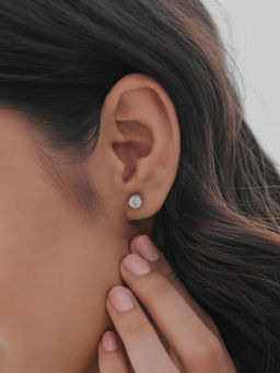 Shaya by CaratLane - Light It Up Solitaire Earrings In 925 Silver