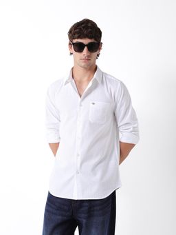 The Bear House - Mens Casual Shirts - White