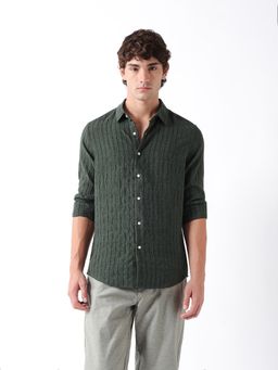 The Bear House - Mens Casual Shirts - Green