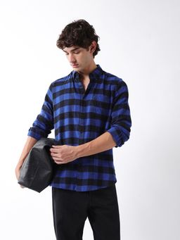 The Bear House - Mens Casual Shirts - Blue