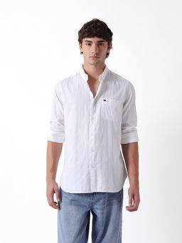 The Bear House - Mens Casual Shirts - White
