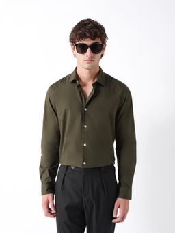 The Bear House - Mens Casual Shirts - Olive