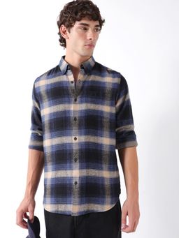 The Bear House - Mens Casual Shirts - Blue