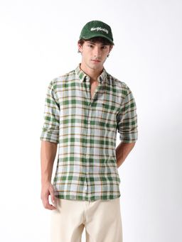 The Bear House - Mens Casual Shirts - Green