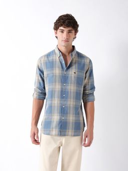 The Bear House - Mens Casual Shirts - Blue