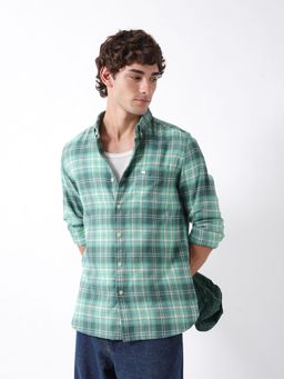 The Bear House - Mens Casual Shirts - Green
