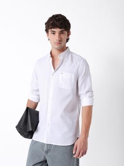 The Bear House - Mens Casual Shirts - White