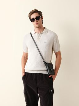 The Bear House - Mens Casual Polo T Shirt - Cream