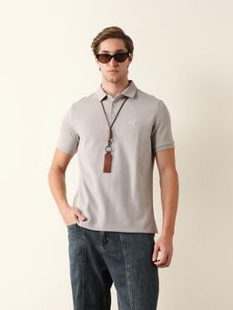 The Bear House - Mens Casual Polo T Shirt - Grey