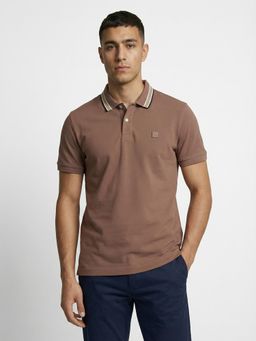 The Bear House - Mens Casual Polo T Shirt - Brown