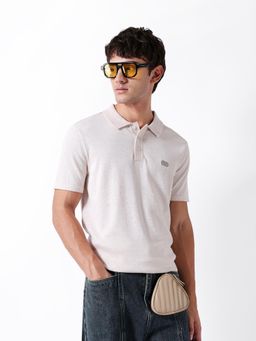 The Bear House - Mens Casual Polo T Shirt - Cream