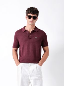 The Bear House - Mens Casual Polo T Shirt - Maroon
