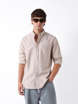 The Bear House - Mens Casual Shirts - Beige