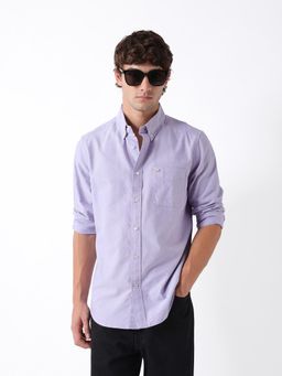The Bear House - Mens Casual Shirts - Purple