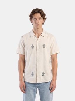 The Bear House - Mens Casual Shirts - Cream