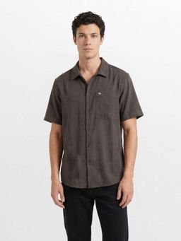 The Bear House - Mens Casual Shirts - Brown