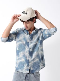 The Bear House - Mens Casual Shirts - Blue