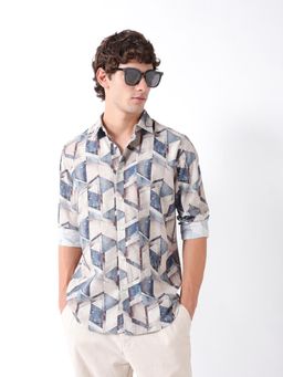 The Bear House - Mens Casual Shirts - Blue