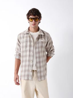 The Bear House - Mens Casual Shirts - Beige