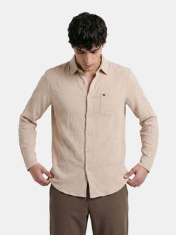 The Bear House - Mens Casual Shirts - Cream