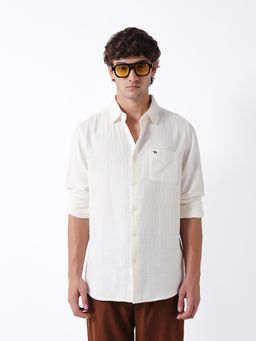 The Bear House - Mens Casual Shirts - White