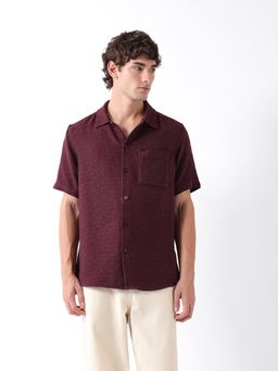 The Bear House - Mens Casual Shirts - Maroon