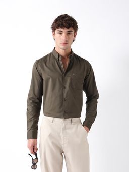 The Bear House - Mens Casual Shirts - Olive