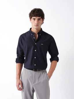 The Bear House - Mens Casual Shirts - Navy Blue