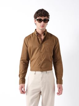 The Bear House - Mens Casual Shirts - Brown