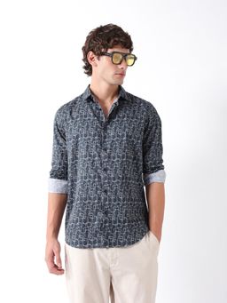 The Bear House - Mens Casual Shirts - Blue