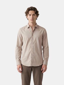 The Bear House - Mens Casual Shirts - Beige