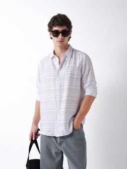 The Bear House - Mens Casual Shirts - White