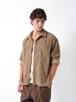 The Bear House - Mens Casual Shirts - Beige