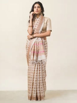 Fabindia - Silk Hand Block Print Sari