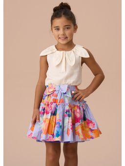 ANGEL & ROCKET - Girls Sleeveless Regular Fit Margaux Petal Collar Top