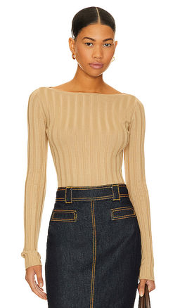 L'Academie - X Marianna Kayce Long Sleeve Rib Top