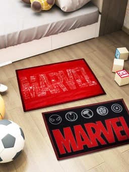 Athom Living - Kids Premium Nylon Doormat With Latex Backing Anti-Skid Multi-Color (Pack of 2)