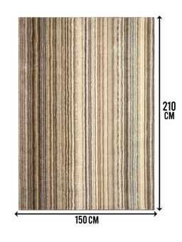 Saral Home - Vibe Soft Microfiber Antiskid Backing Floor Carpet Modern Design 150x210 cm Brown