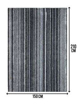 Saral Home - Vibe Soft Microfiber Antiskid Backing Floor Carpet Modern Design 150x210 cm Grey