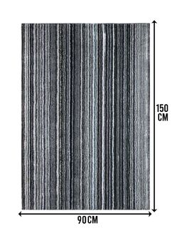 Saral Home - Vibe Soft Microfiber Antiskid Backing Floor Carpet Modern Design 90x150 cm Grey