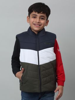 Cantabil - Boys Colorblock Multi Colour Puffer Jacket