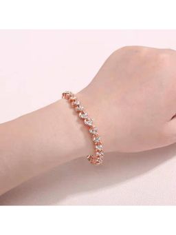 Amorenmore - Rose Radiance Crystal Bracelet - White