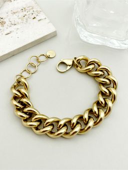 Amorenmore - Bold Luxe Chunky Chain Bracelet - Gold