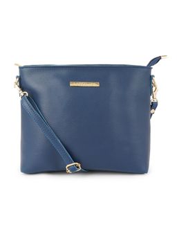 Lapis O Lupo - Blue Solid-Plain Sling and Cross bags